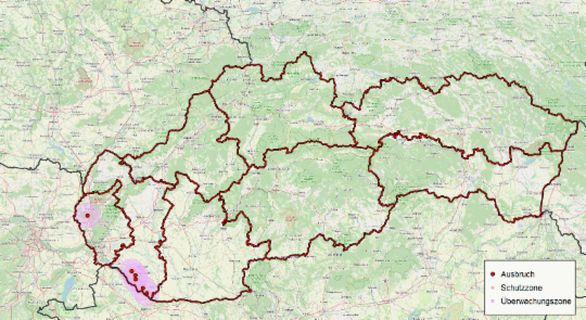 Karte MKS Ausbrüche SK
