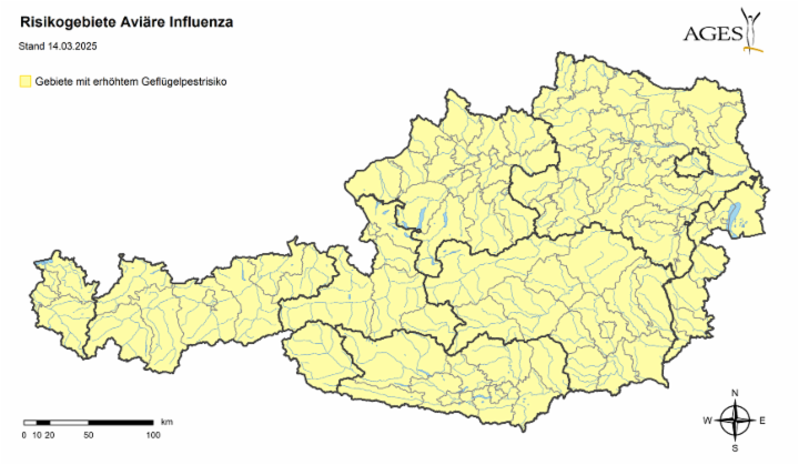 HPAI - Risikogebiete
